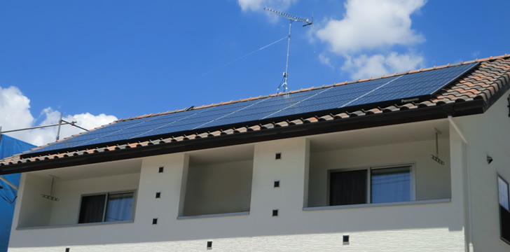 M邸太陽光発電設置