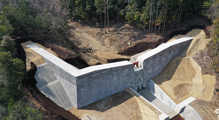 広島西部山系寺条川支川渓流砂防堰堤工事