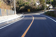 一般国道487号舗装道補修工事